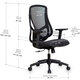 Крісло Mealux Flow Lite Fabric Black (арт. HF-B20 F/B) Зображення