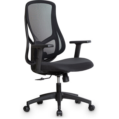 Кресло Mealux Flow Lite Fabric Black (арт. HF-B20 F/B) Изображение