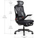 Крісло Mealux HF-G30 Black Red (арт. HF-G30 F/RB) Зображення