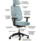 Крісло Mealux Leo Air Plus Grey / Blue (арт.Y-546 KBGL) Зображення
