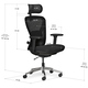 Крісло Mealux Q1 Air Fabric Black (арт HF-Q1 F/B) Зображення