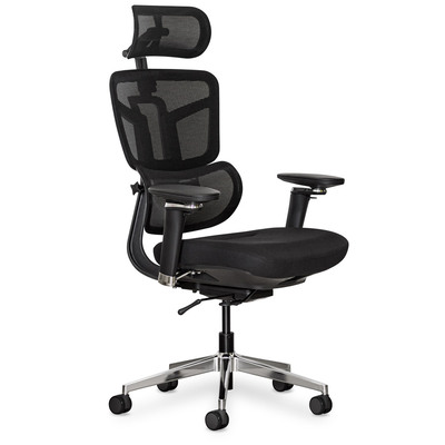 Крісло Mealux S4 Air Fabric Black (арт. HF-S4 F/B) Зображення
