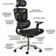 Крісло Mealux S4 Air Fabric Black (арт. HF-S4 F/B) Зображення