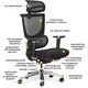 Крісло Mealux S8 Air Fabric Black (арт. HF-S8P F/B) Зображення
