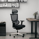 Крісло Mealux S8 Air Fabric Black (арт. HF-S8P F/B) Зображення