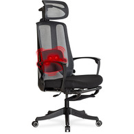Крісло з масажним ефектом Mealux M4 Air Massage Black (арт. HF-M4 M/BB) Зображення