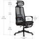 Крісло з масажним ефектом Mealux M4 Air Massage Black (арт. HF-M4 M/BB) Зображення