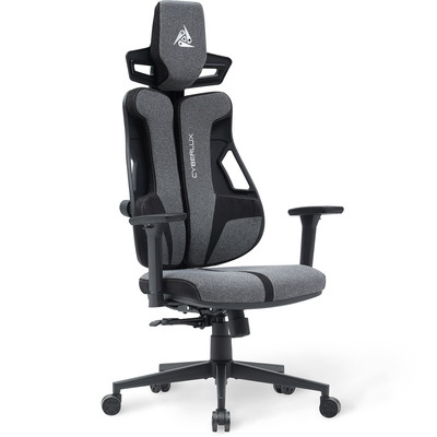 Геймерське крісло Cyberlux V8 Fabric Grey (арт. GM-V8 FG) Зображення