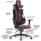 Геймерське крісло Cyberlux V8 Fabric Red (арт. GM-V8 FR) Зображення