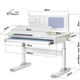 Дитячий стіл ErgoKids TH-325 Grey (арт.TH-325 W/G) Зображення