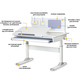 Дитячий стіл ErgoKids TH-325 Grey (арт.TH-325 W/G) Зображення