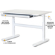 Дитячий стіл Evo-Kids TH-210 Lite White (арт.TH-210 W Lite) Зображення