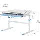 Дитячий стіл Evo-kids TH-220 Blue (арт. TH-220 W/BL) Зображення