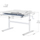 Дитячий стіл Evo-kids TH-220 Grey (арт.TH-220 W/G) Зображення
