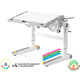 Дитячий стіл Mealux Ergowood L Multicolor W (арт. BD-810 W/MC) Зображення