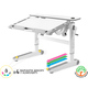 Дитячий стіл Mealux Ergowood L Multicolor W Energy (арт. BD-810 W/MC Energy) Зображення