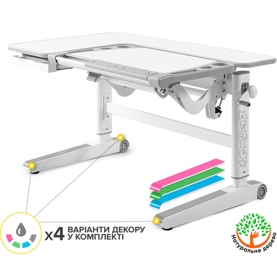 Детский стол Mealux Kingwood Multicolor W (арт. BD-820 W/MC) Изображение