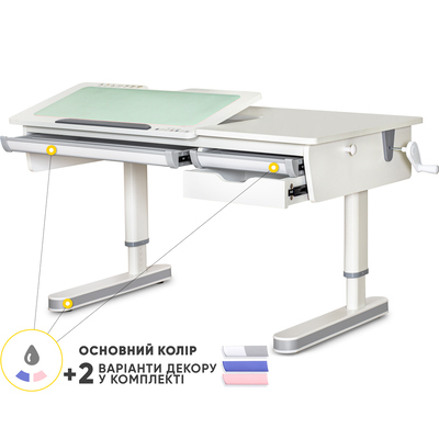 Дитячий стіл Mealux Montreal 2 WG Lite (арт.BD-670-2 WG Lite) Зображення