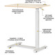 Стол Hommex Mobidesk USB Maple (арт. TH-010 Maple) Изображение