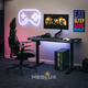 Стіл Mealux PowerDesk Carbon RGB з електрорегулюванням висоти (арт. EVO-201 Carbon / B) Зображення