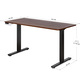 Стол Mealux PowerDesk Duo Walnut (арт. EVO-242 Duo Walnut /B) Изображение