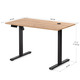 Стіл Mealux PowerDesk Energy Mahogany з електрорегулюванням висоти (арт. EVO-201 Energy Mahogany/B) Зображення