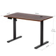 Стіл Mealux PowerDesk Energy Walnut з електрорегулюванням висоти (арт. EVO-201 Energy Walnut/B) Зображення