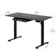 Стіл Mealux PowerDesk Glass Black з електрорегулюванням висоти (арт. EVO-201 Glass/Black) Зображення