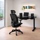 Стіл Mealux PowerDesk Glass Black з електрорегулюванням висоти (арт. EVO-201 Glass/Black) Зображення