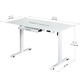 Стіл Mealux PowerDesk Glass White з електрорегулюванням висоти (арт. EVO-201 Glass/White) Зображення
