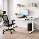 Стіл Mealux PowerDesk Glass White з електрорегулюванням висоти (арт. EVO-201 Glass/White) Зображення