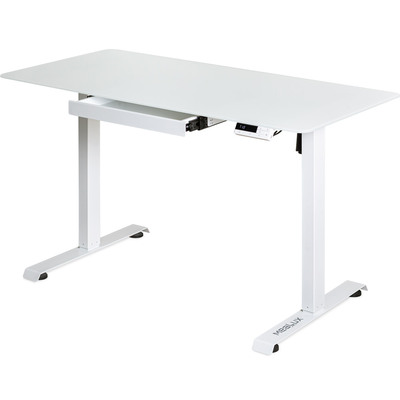 Стол Mealux PowerDesk Glass White с электрорегулировкой высоты (арт. EVO-201 Glass/White) Изображение