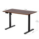 Стіл Mealux PowerDesk Lite Walnut з електрорегулюванням висоти (арт. EVO-201 Lite Walnut /B) Зображення
