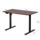 Стіл Mealux PowerDesk Lite XL Walnut (арт. EVO-202 Lite Walnut/B) Зображення
