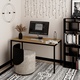 Письмовий стіл Art in Head Brevity Loft standart 1400х750х670 Дуб крафт золотий/Чорний метал (TB04120000030) Зображення