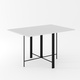 Стіл-трансформер Art in Head Voody 1380x900x760 Білий діамант /Чорні ноги (TB26010000030) Зображення