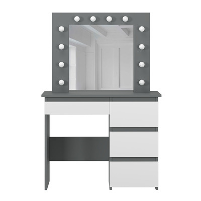 Стіл туалетний Art in Head Beauty 940х430х1400 Графіт/Білий діамант (TB31070100000) Зображення