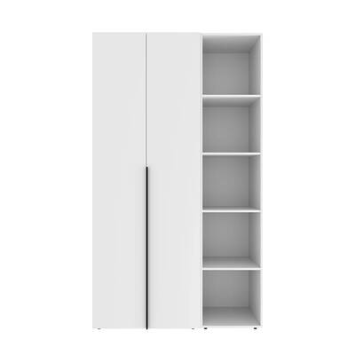 Шкаф распашной комбинированный №11 ART IN HEAD Light 1200x500x2200 Белый бриллиант (LTK0111000000) Изображение