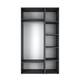 Шафа розпашна комбінована №12 ART IN HEAD Light 1200x500x2200 Графіт (LTK0127000000) Зображення