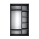 Шафа розпашна комбінована з антресоллю №12 Art in Head Light 1200х2500х500 Графіт сірий (A1LTK0127000000) Зображення