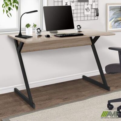 Стіл AMF Dexter DX1200 (1200х600х750Н) чорний графит/Дуб Сонома Зображення