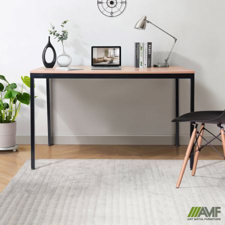 Стіл AMF Турин разборной (1187х800х750H) чорний графит/бук Зображення