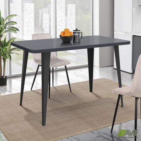Стіл AMF Cherry 1200 (1200х670хН770) чорний графит/Антрацит Зображення