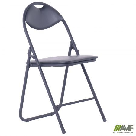 Стілець для відвідувачів AMF Джокер чорний ПВХ чорний Зображення