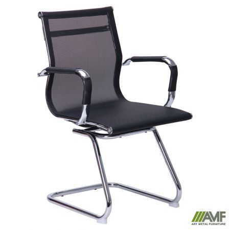 Конференційне крісло AMF Slim Net CF (XH-633C) чорне Зображення