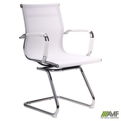 Конференційне крісло AMF Slim Net CF (XH-633C) біле Зображення