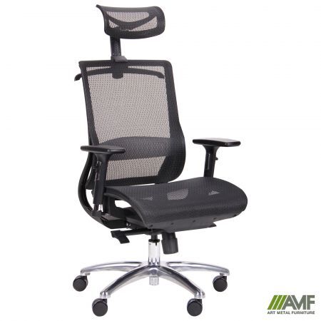 Офісне крісло AMF Coder Black Alum Black Зображення