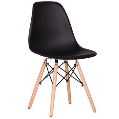 Стілець AMF Aster RL Wood пластик чорний Зображення