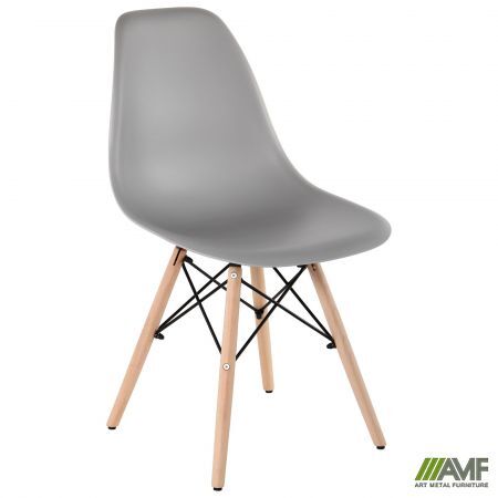 Стілець AMF Aster RL Wood пластик сірий Зображення