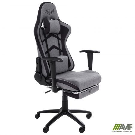 Геймерське крісло AMF VR Racer Textile Craft сірий/чорний Зображення